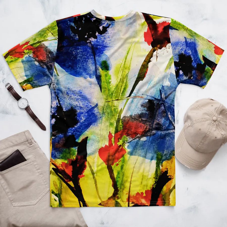 original watercolour painting on tshirt product image (6)