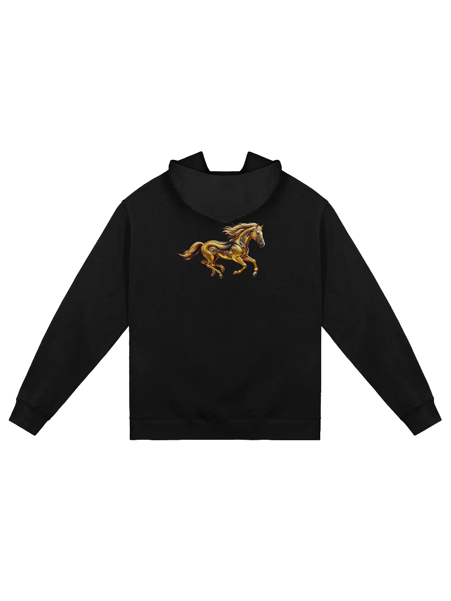 Golden Velocity – The Cyber Stallion Hoodie - Unisex Hoodie product image (7)