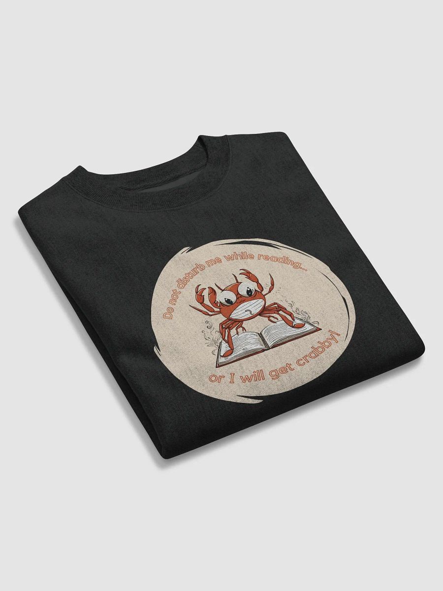 Do not disturb me while reading crab sweatshirt product image (5)
