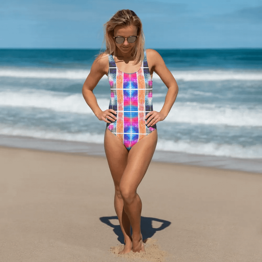 Floral Block One-Piece Swimsuit product image (9)