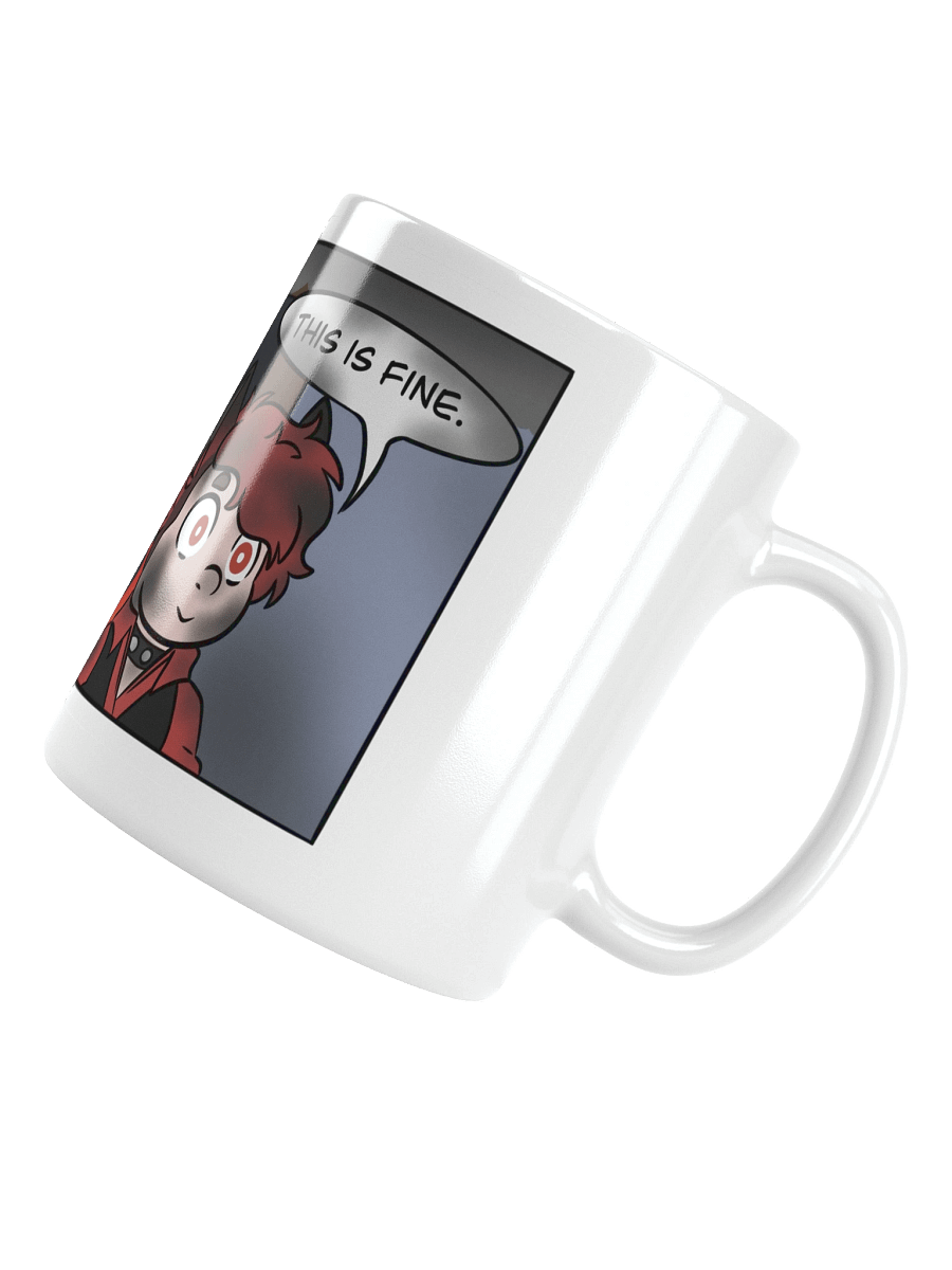 White Glossy Mug - This Is Fine Meme product image (12)