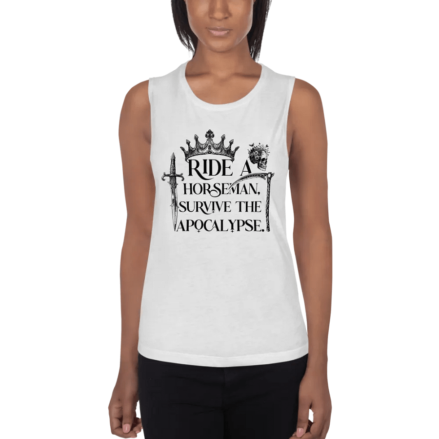 Ride a Horseman Bella+Canvas Women's Flowy Muscle Tank product image (47)
