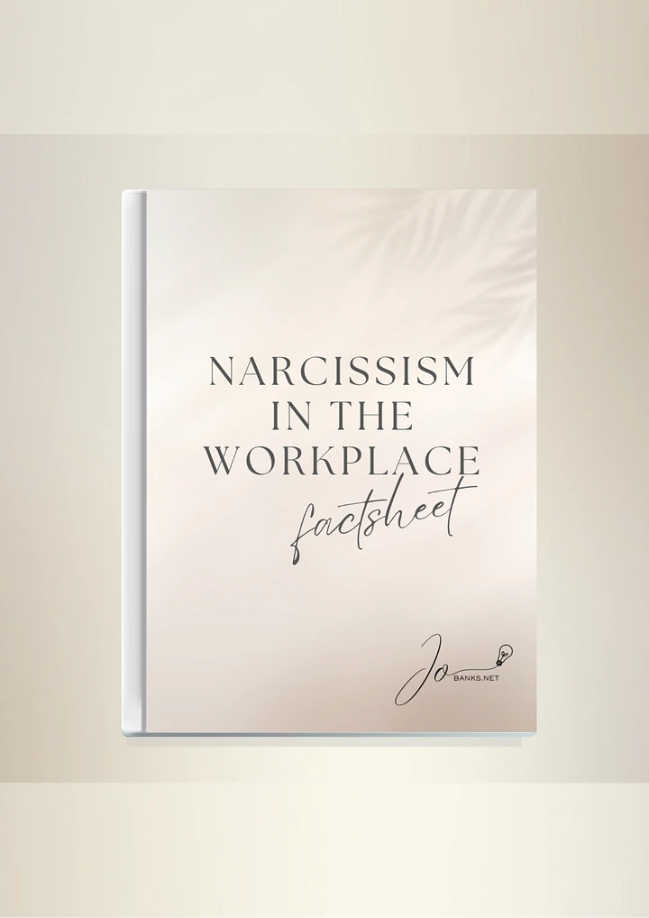 Narcissism In The Workplace Factsheet product image (1)