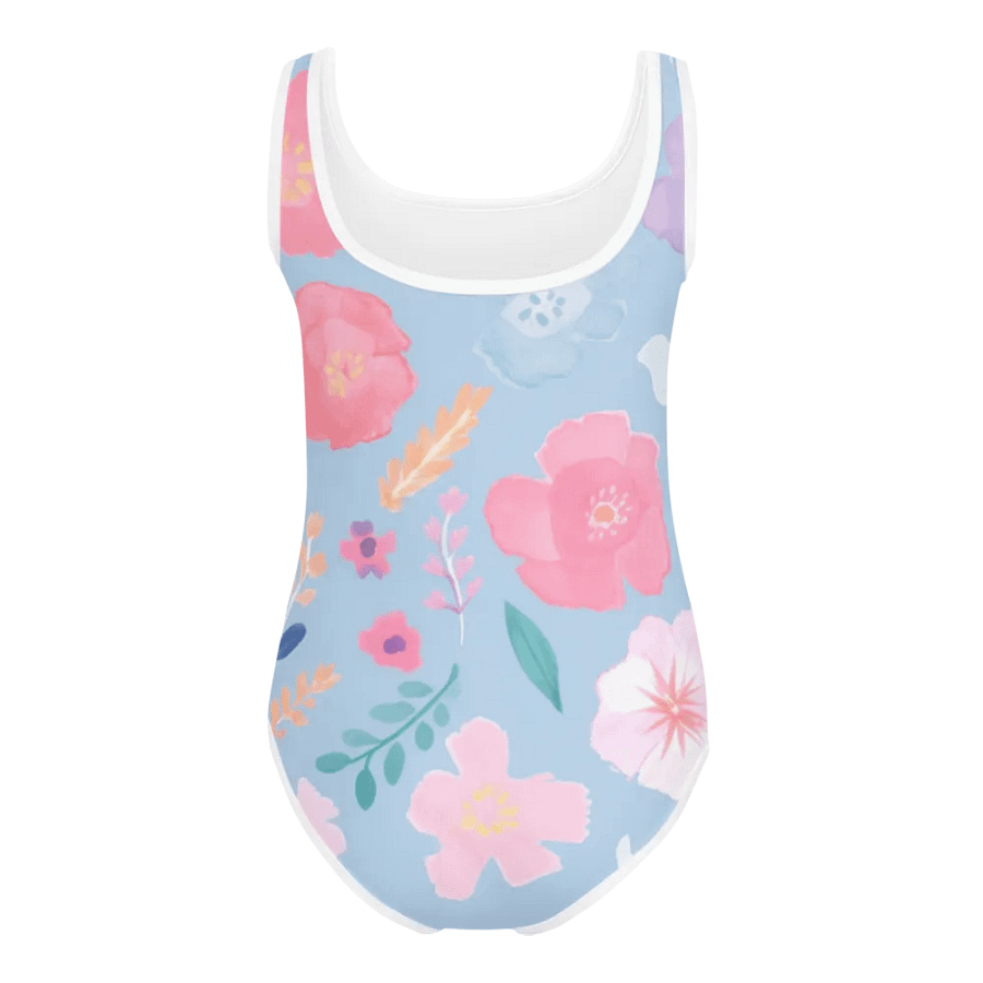 Pink Hibiscus All-Over Print Kids Swimsuit product image (10)