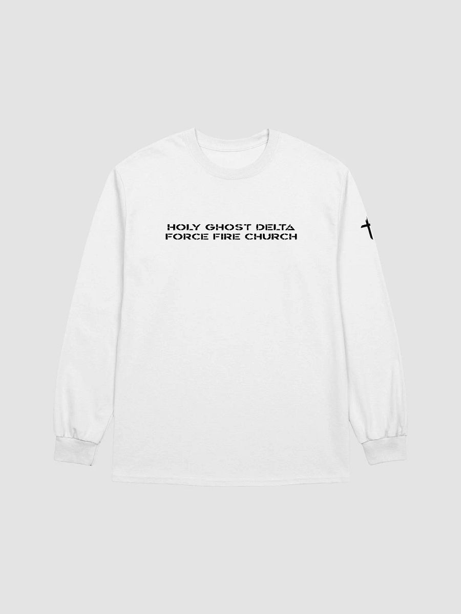 HGDF Fire Church Long Sleeve White Gildan product image (1)
