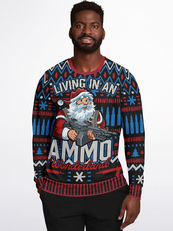 Christmas Winter Wonderland Ammo Unisex Sweatshirt | Shooting Holiday Sweater | Outdoor Enthusiast Gift | Cozy Festive Outfit product image (1)