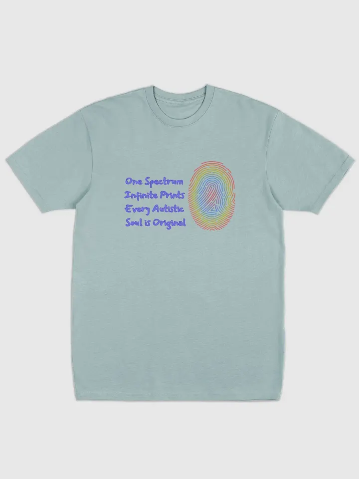 Rainbow Fingerprint Autism Awareness Tee product image (7)