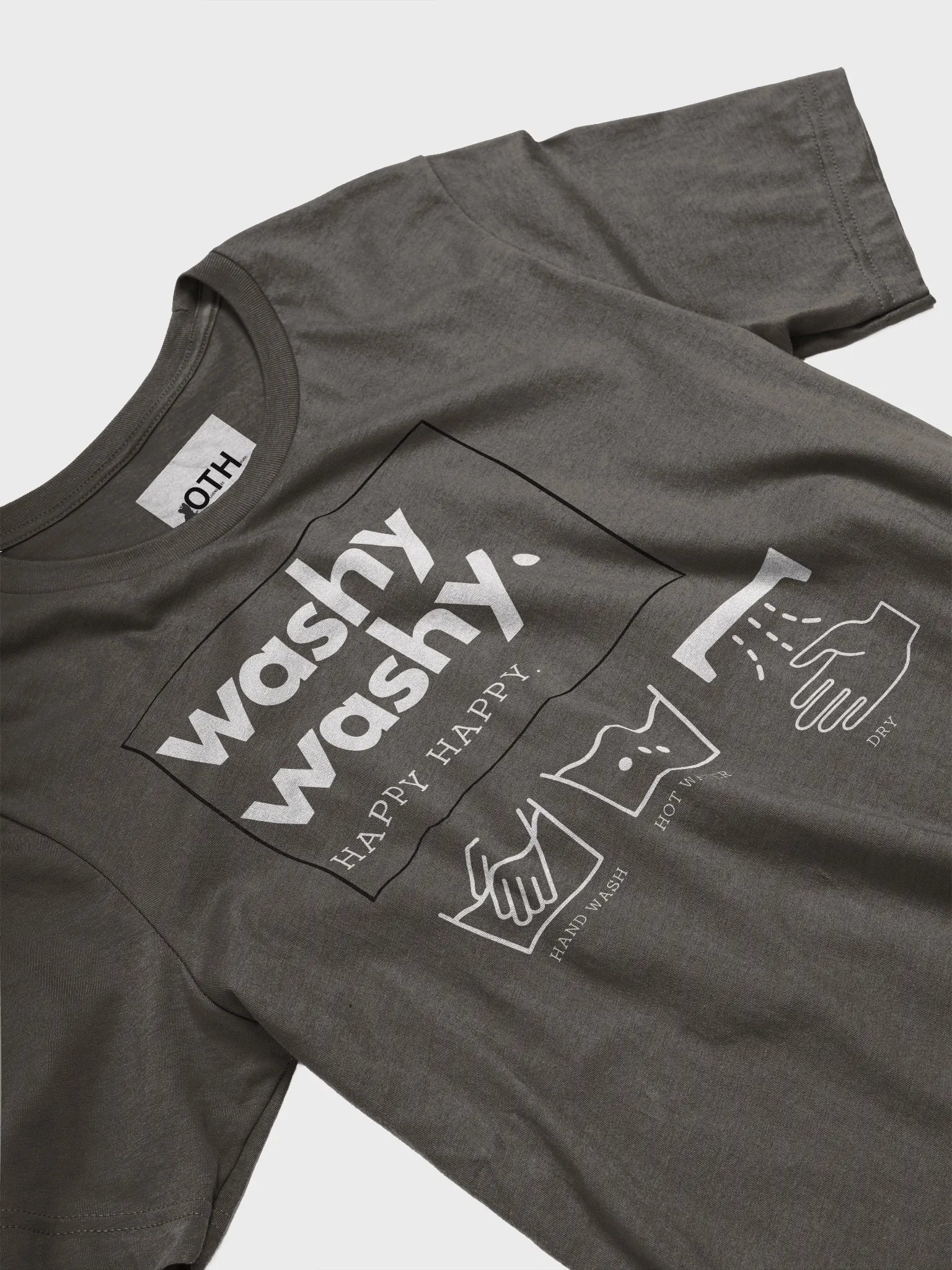 Ultra-Soft Unisex Washy Washy Dark Tee product image (6)