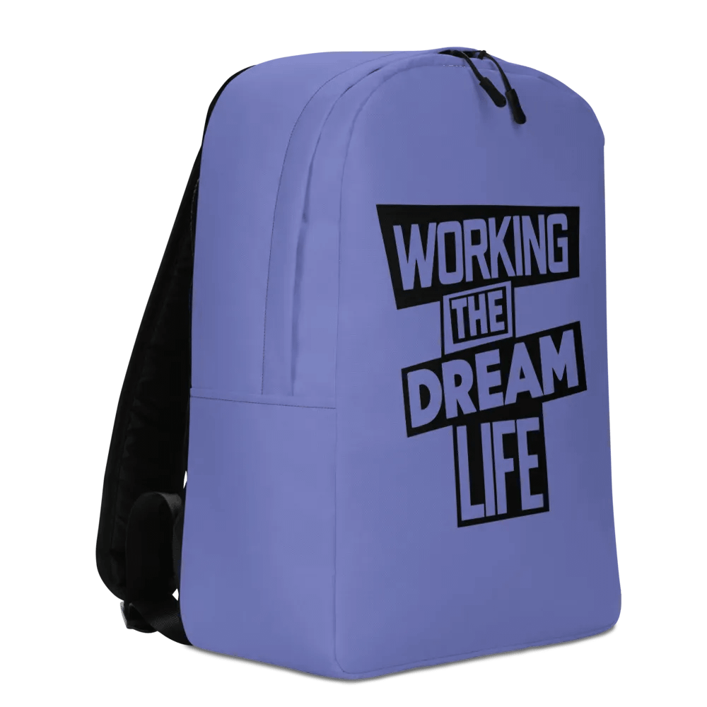 Work the Dream Life – Purple Minimalist All-Over Print Backpack for Work, Travel & Everyday Use product image (3)