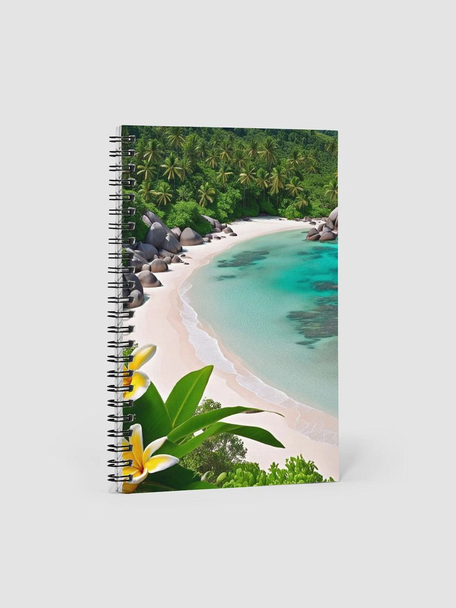 Notebook with beach scene - Dot Grid Journal product image (1)