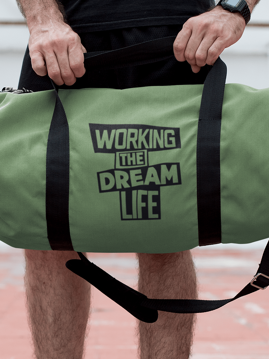 Green All-Over Print Duffle Bag – Working The Dream Life | Premium Travel & Work Lifestyle Statement product image (6)