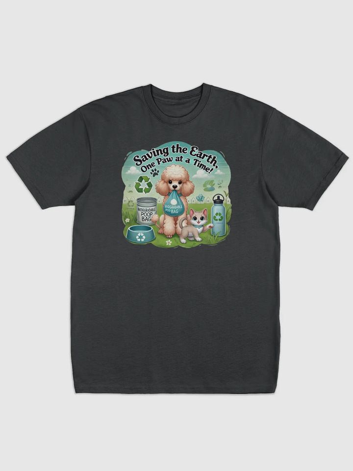 Eco-Friendly Pet Care Cartoon Tee product image (1)