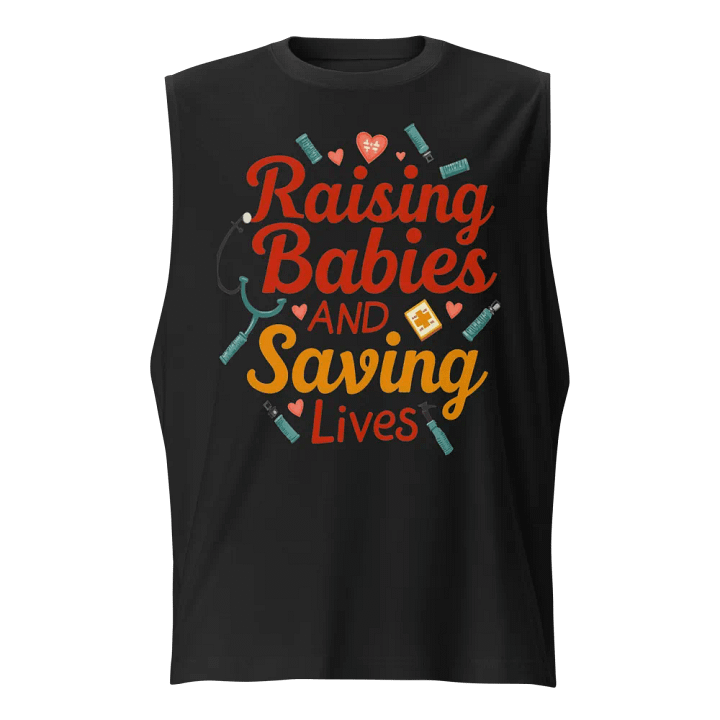 Raising Babies and Saving Lives Muscle Tank product image (1)