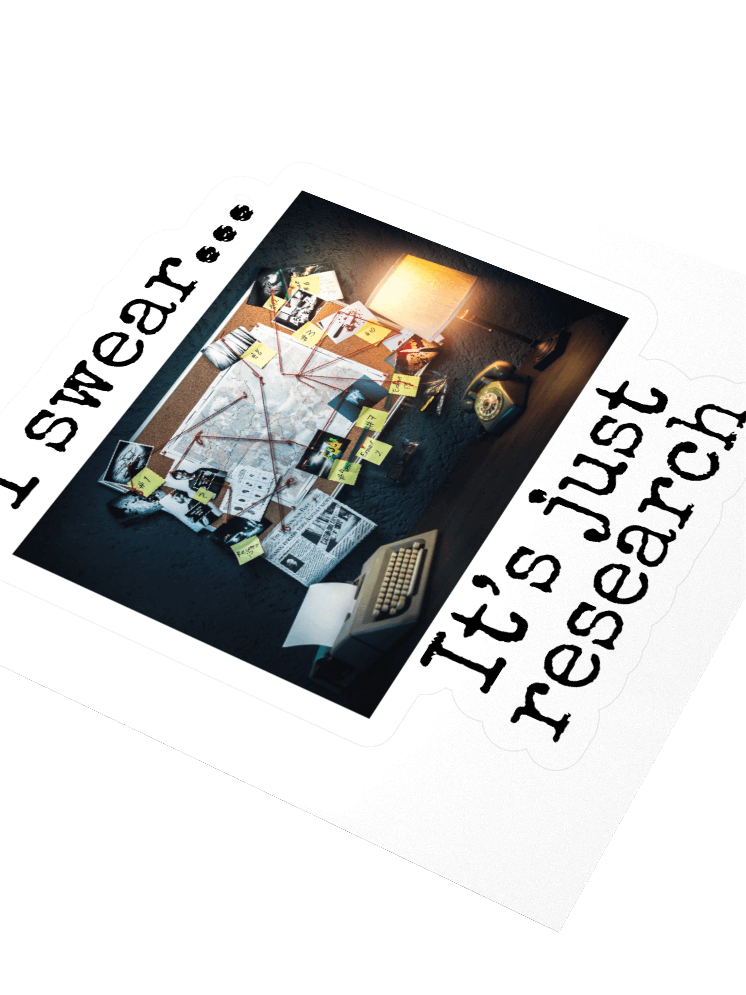 Research Crime Board Sticker product image (3)