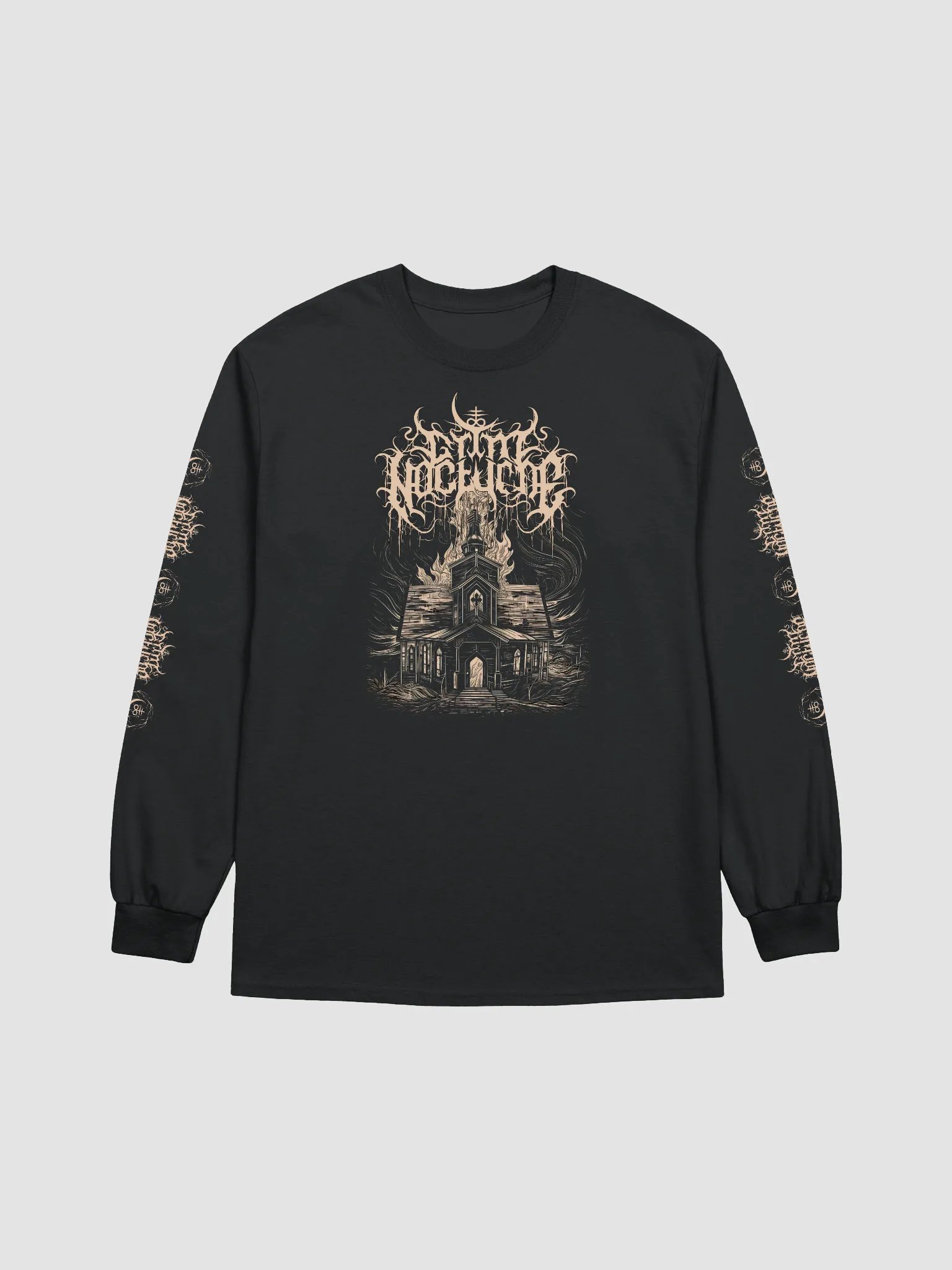 Burning Church Long Sleeve Tee product image (1)