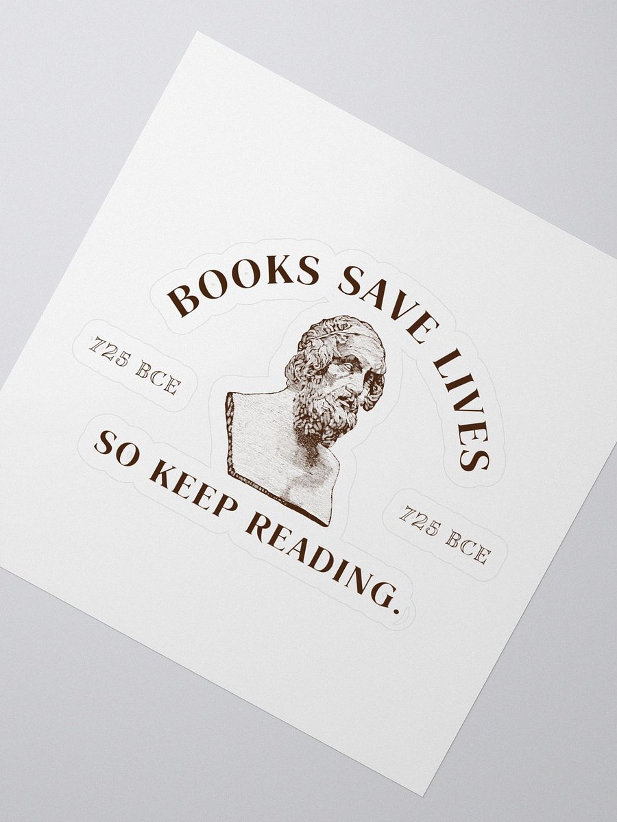 Homer Sticker - Books Save Lives product image (2)