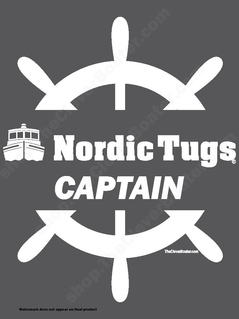 Nordic Tug Captain - T-Shirt - Dark Shirt w/White Logo product image (2)