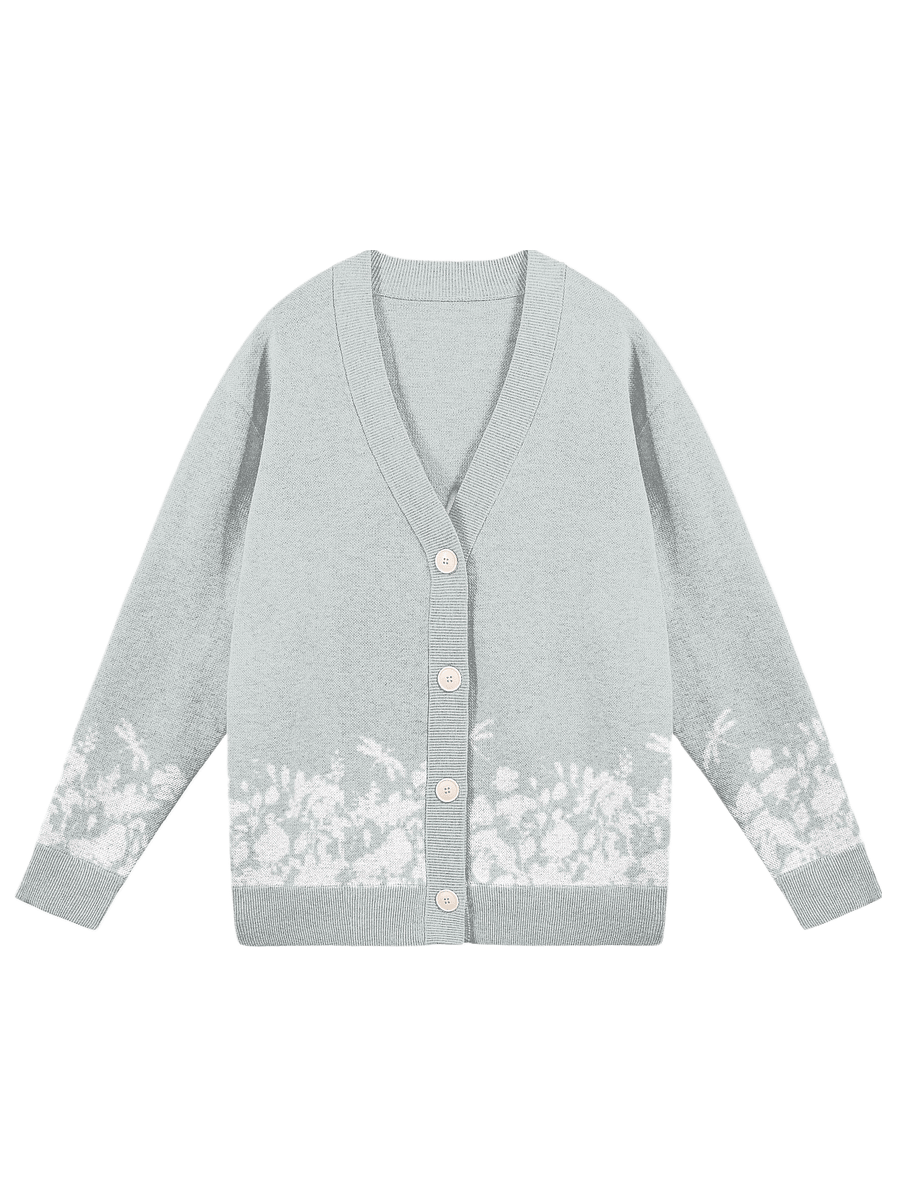 Flowers and Dragonflies Cardigan product image (1)