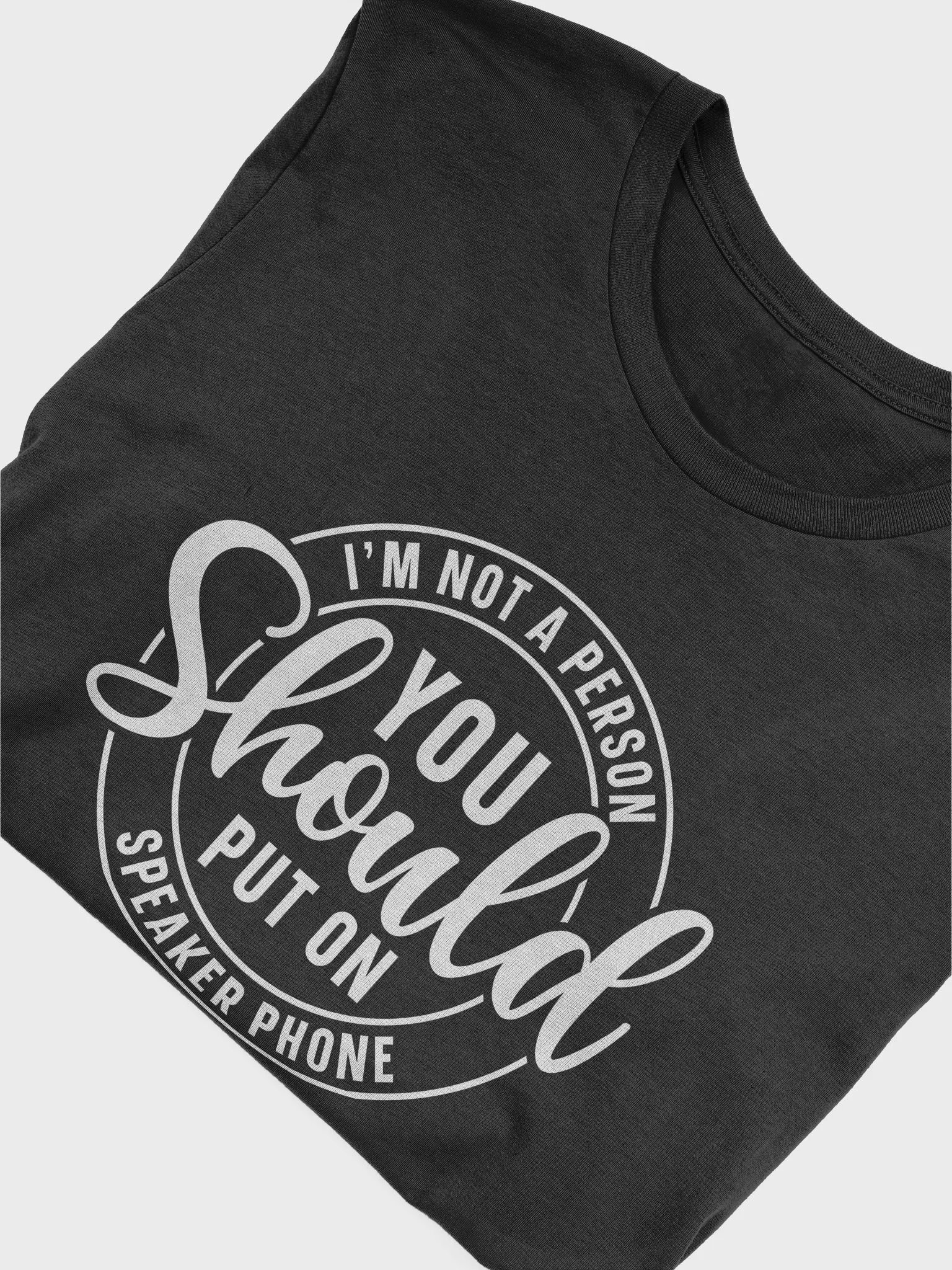 Im Not A Parson You Should Put On Speaker Phone Women's Black T-Shirt product image (6)