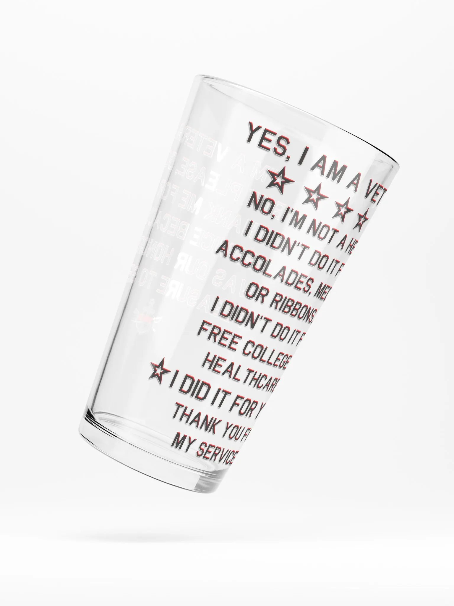 Veteran - Pint Glass product image (5)