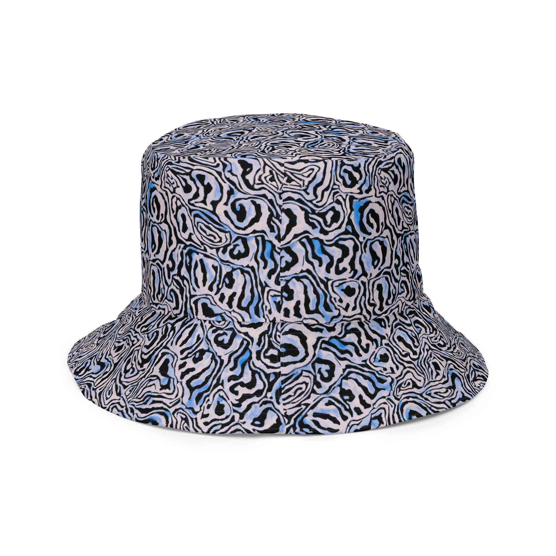 Blue Black Snake Pattern Hat product image (4)