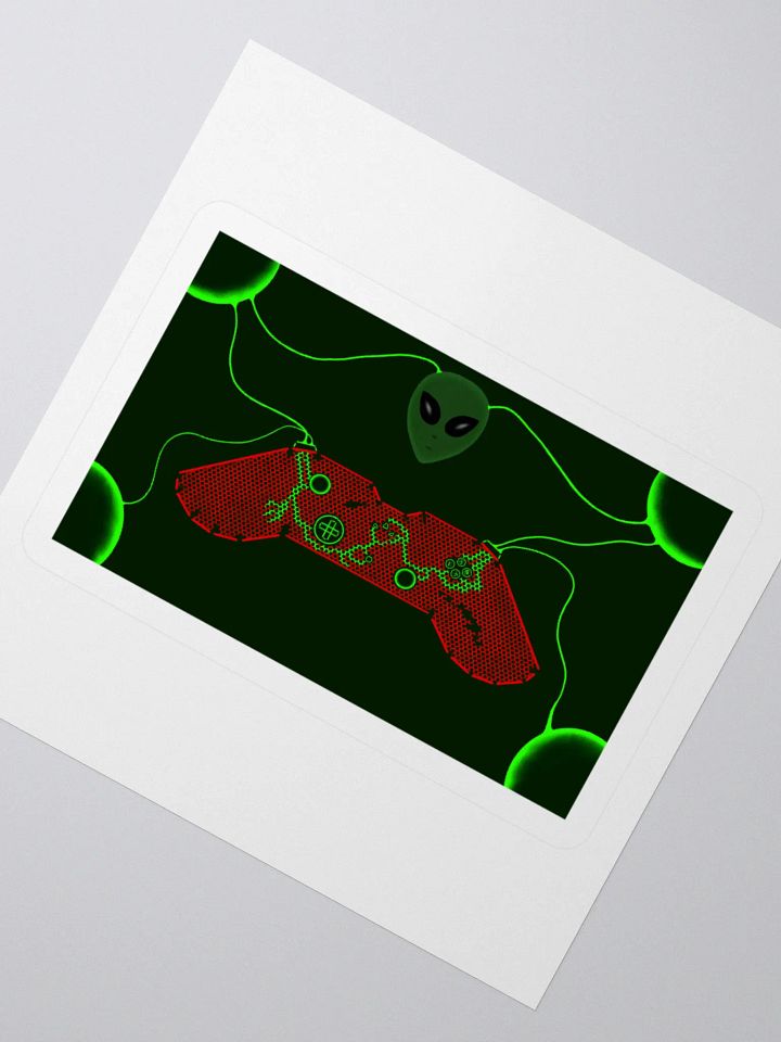 Futuristic Gaming Controller Kiss Cut Stickers product image (7)