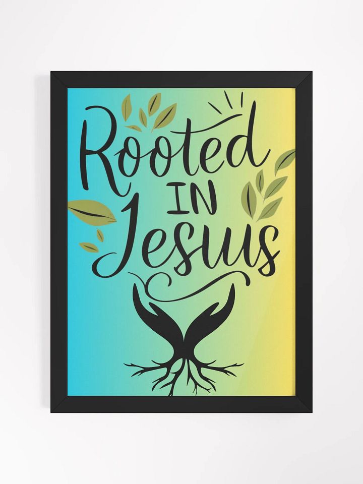 Rooted In Jesus Inspirational Wall Art product image (1)