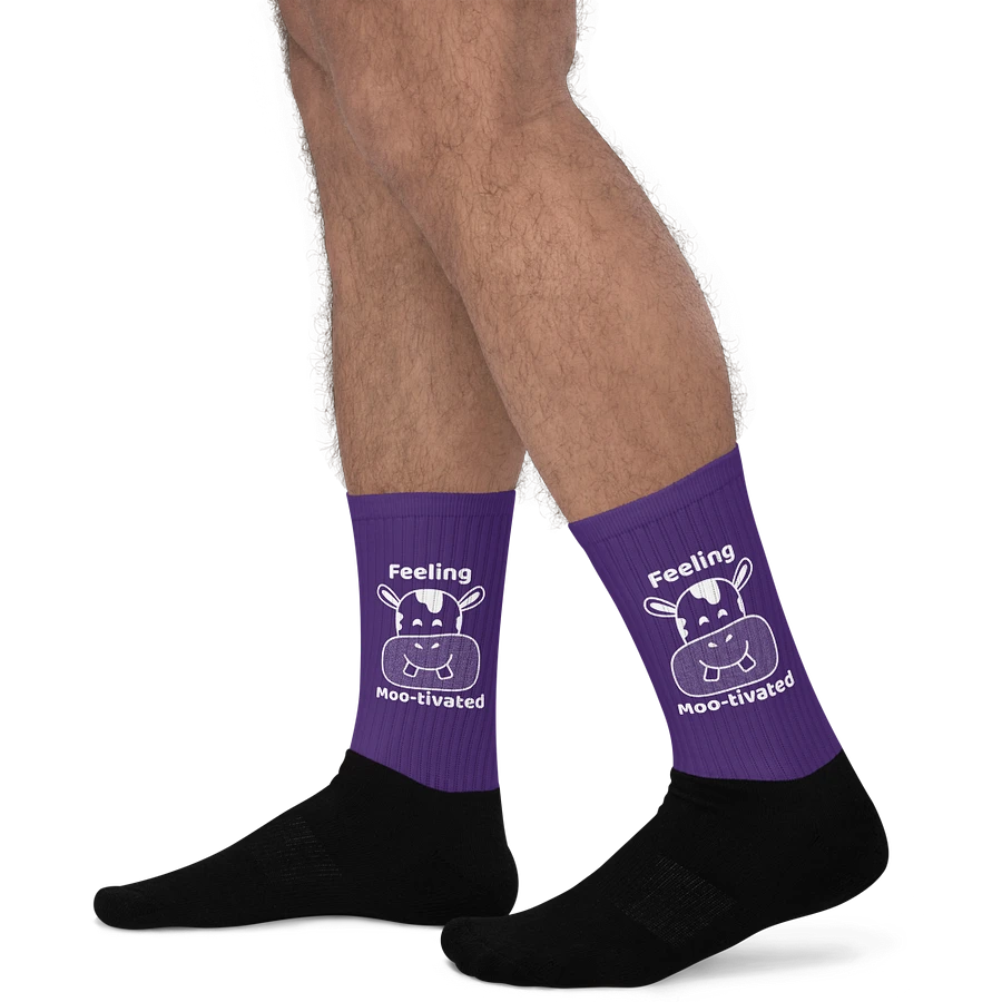 Feeling Mootivated Purple Cow Socks product image (21)