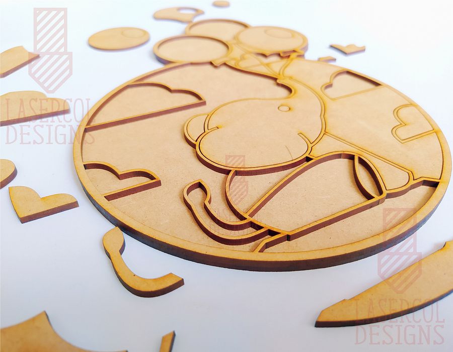 Baby Elephant - Laser Cut Files product image (4)