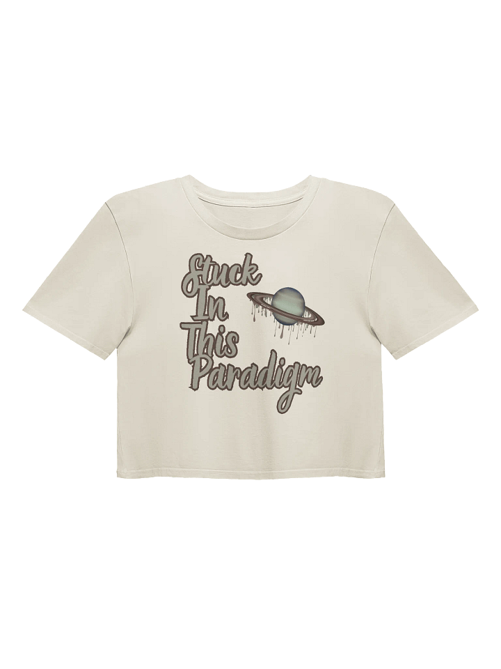 Stuck In This Paradigm Saturn Women's Crop Top product image (1)