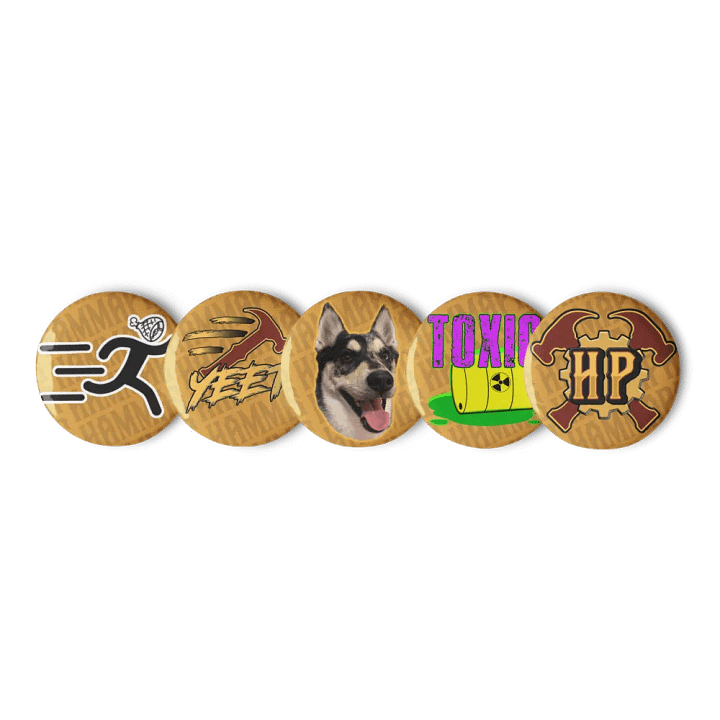 Hammapants Run Pin Button Set product image (3)