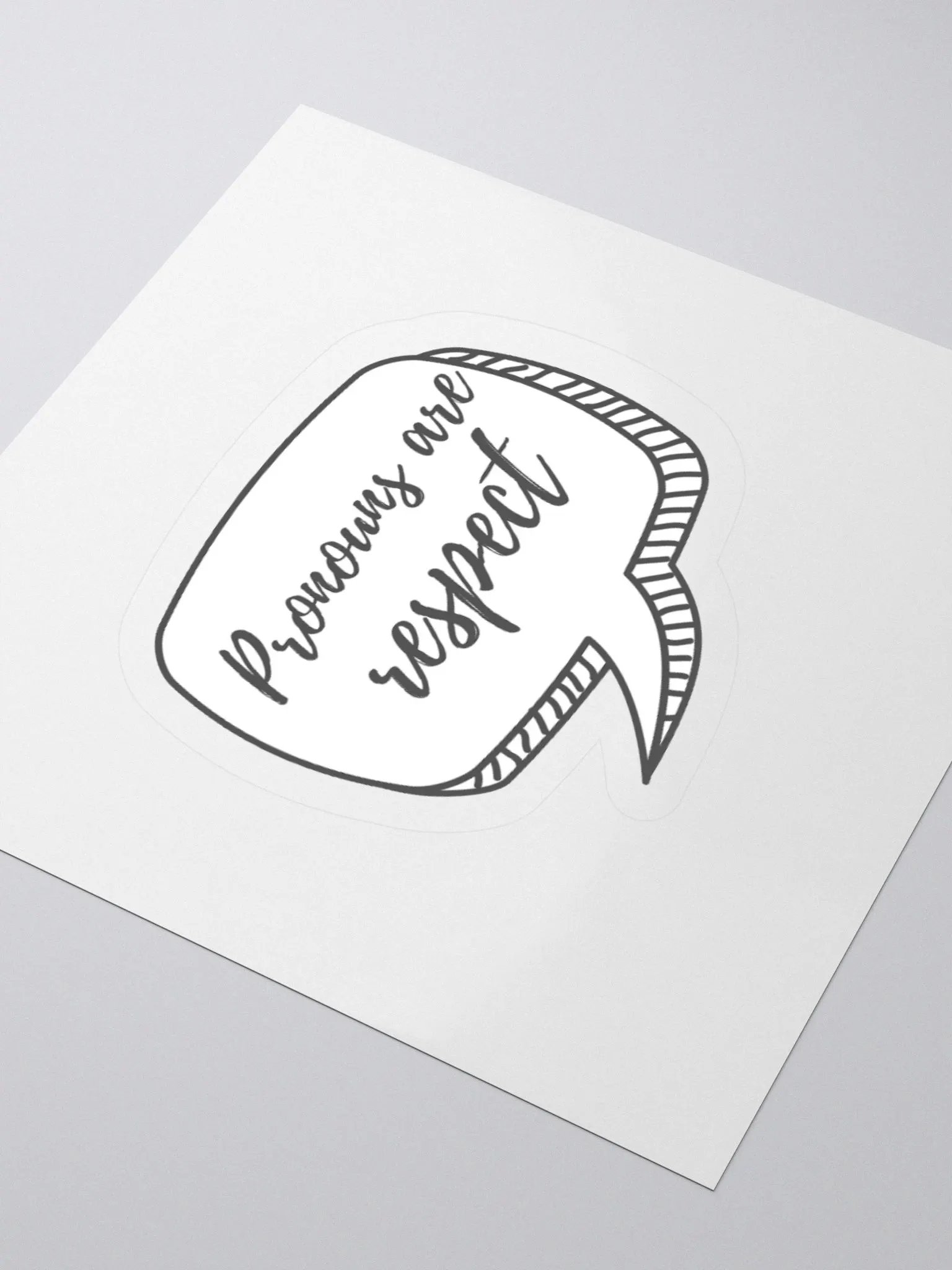 Pronouns Are Respect Sticker product image (9)