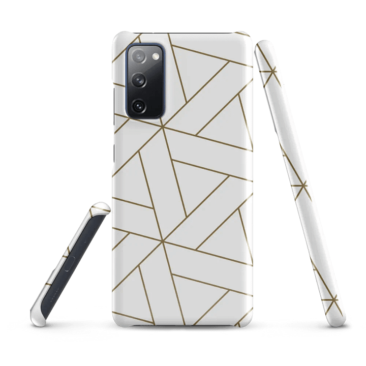 Golden Geometry Snap Case product image (1)