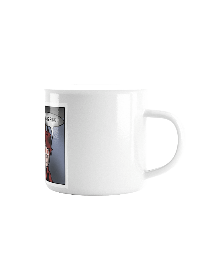 Enamel Mug - This Is Fine Meme product image (1)
