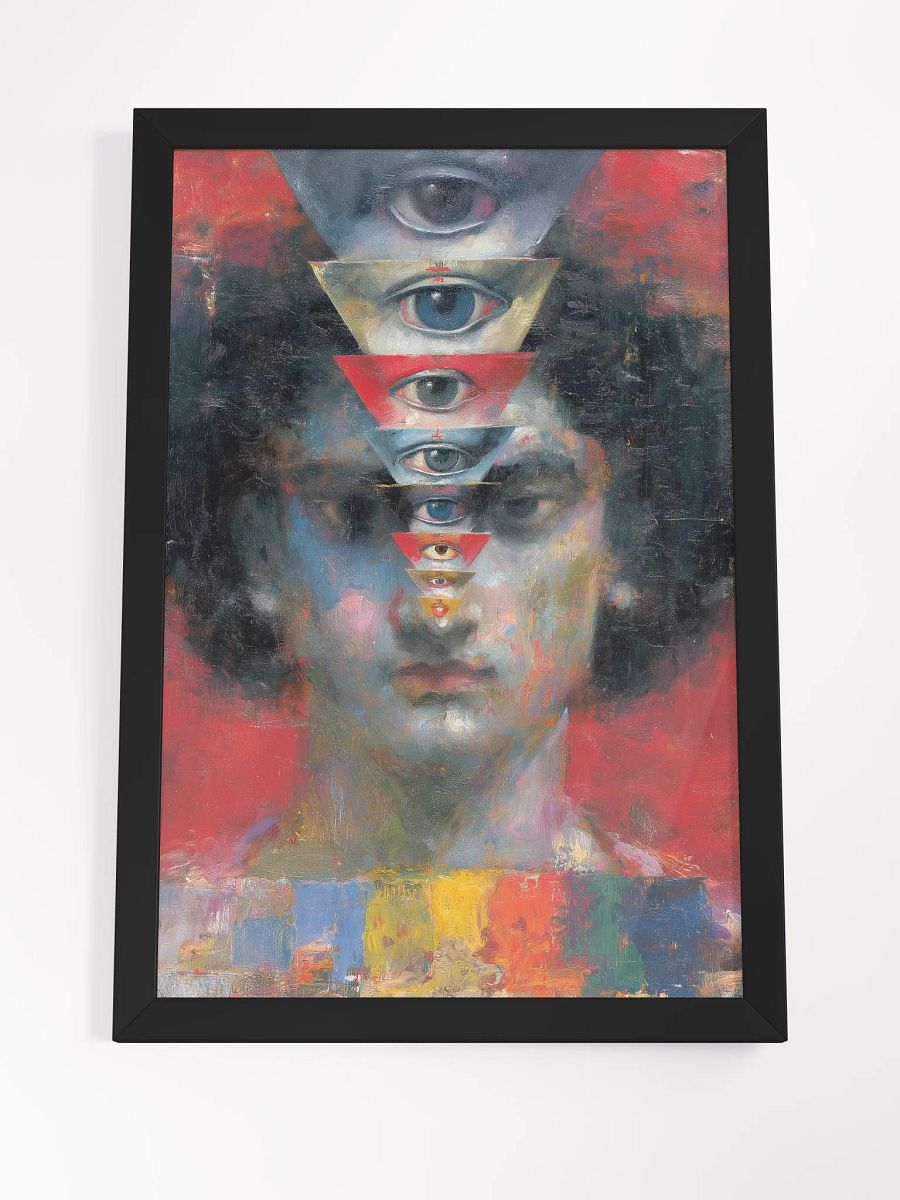 Mystic Eyes ibrant Ayous Wood Framed Matte Poster product image (8)