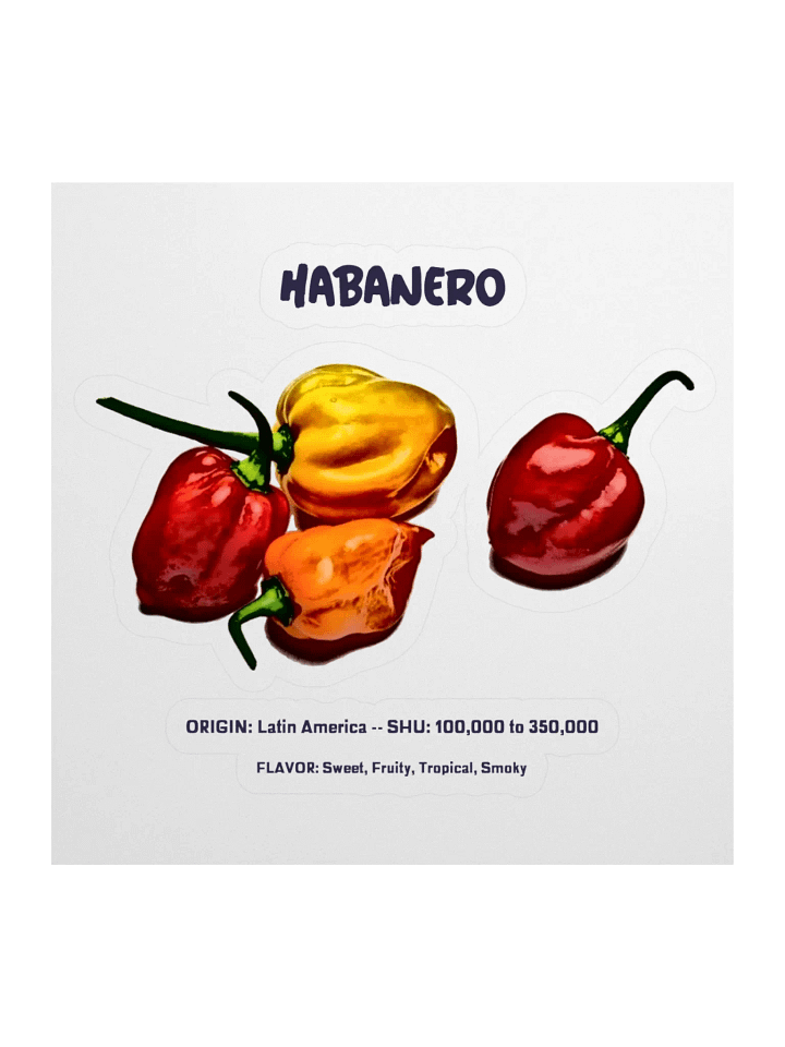 Habanero Heat Kiss Cut Sticker product image (1)