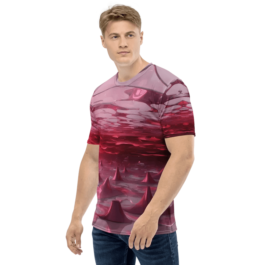 Existential Pinkscape Tee - Abstract "Nothing" Art product image (3)