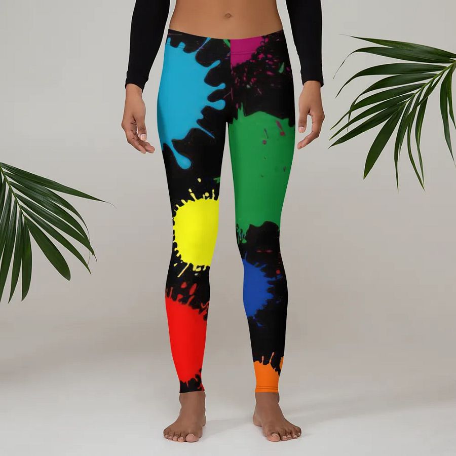 Leggings – Colorful Wallpaper Print for Vibrant & Eye-Catching Style product image (3)