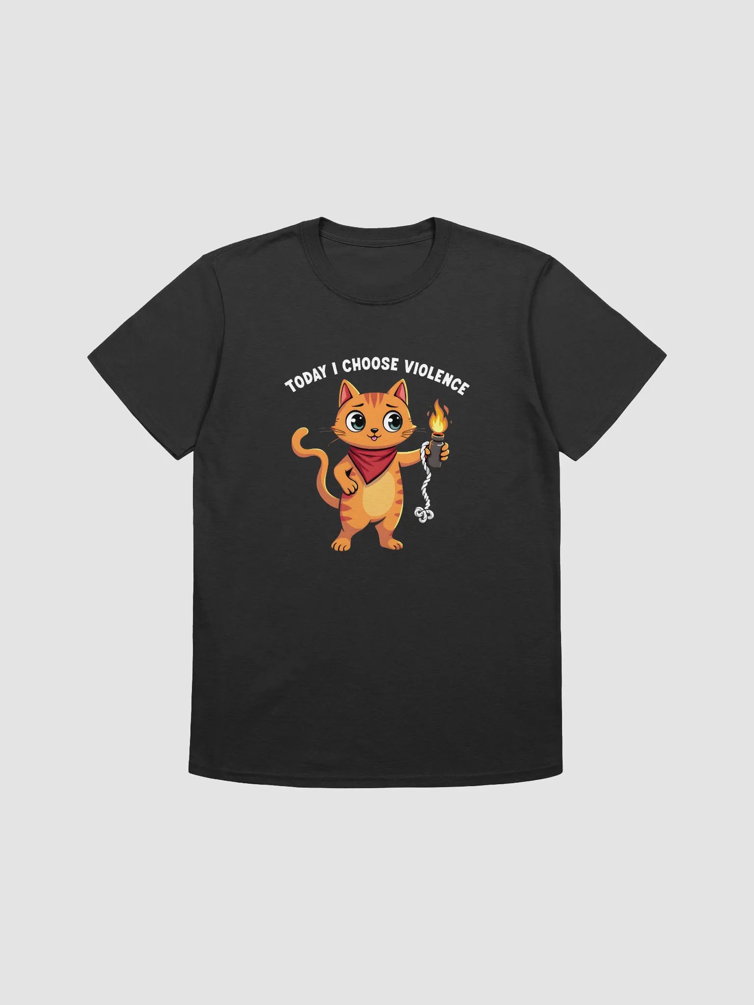 Funny Cat T-shirt - today I choose violence product image (2)