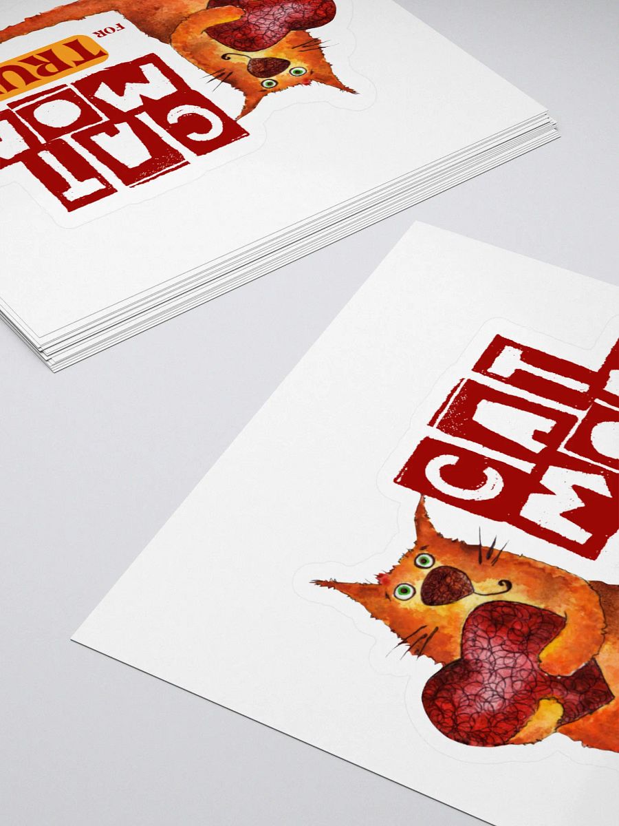 Cat Heart Mom For Trump Sticker product image (4)