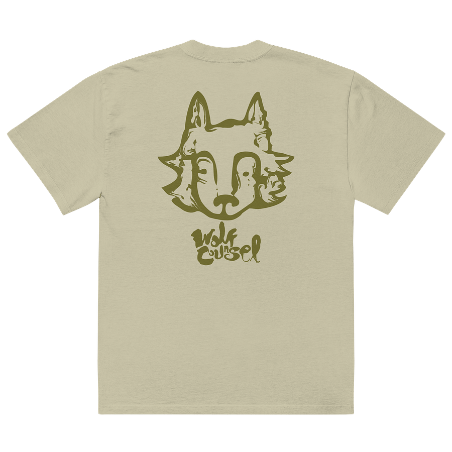 Wolf Counsel AS Colour Premium Oversized Faded T-Shirt (Back Patch) product image (4)