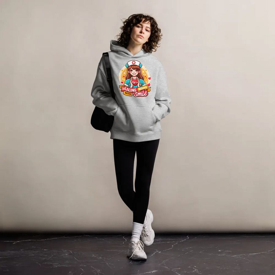 Smile of Healing Oversized Hoodie product image (38)