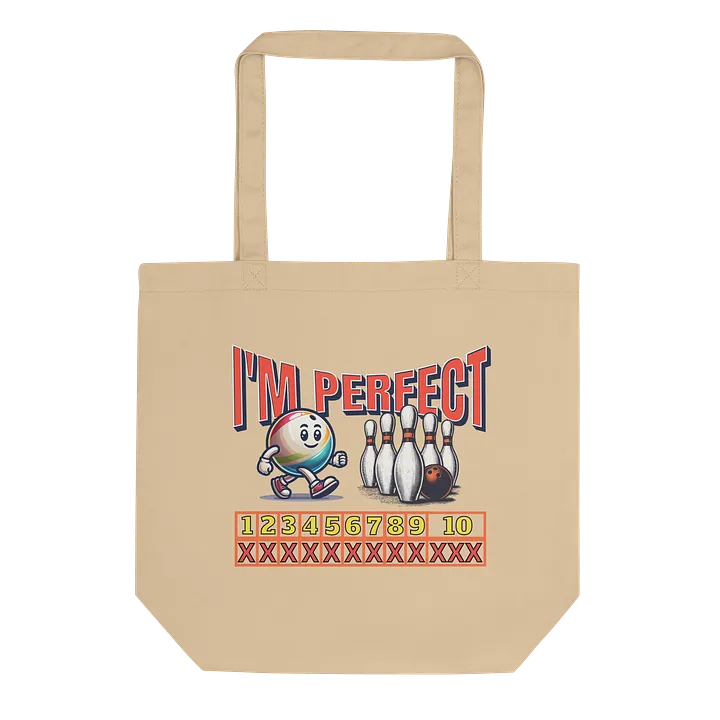 Im Perfect Bowling Strike Statement Eco Tote product image (1)