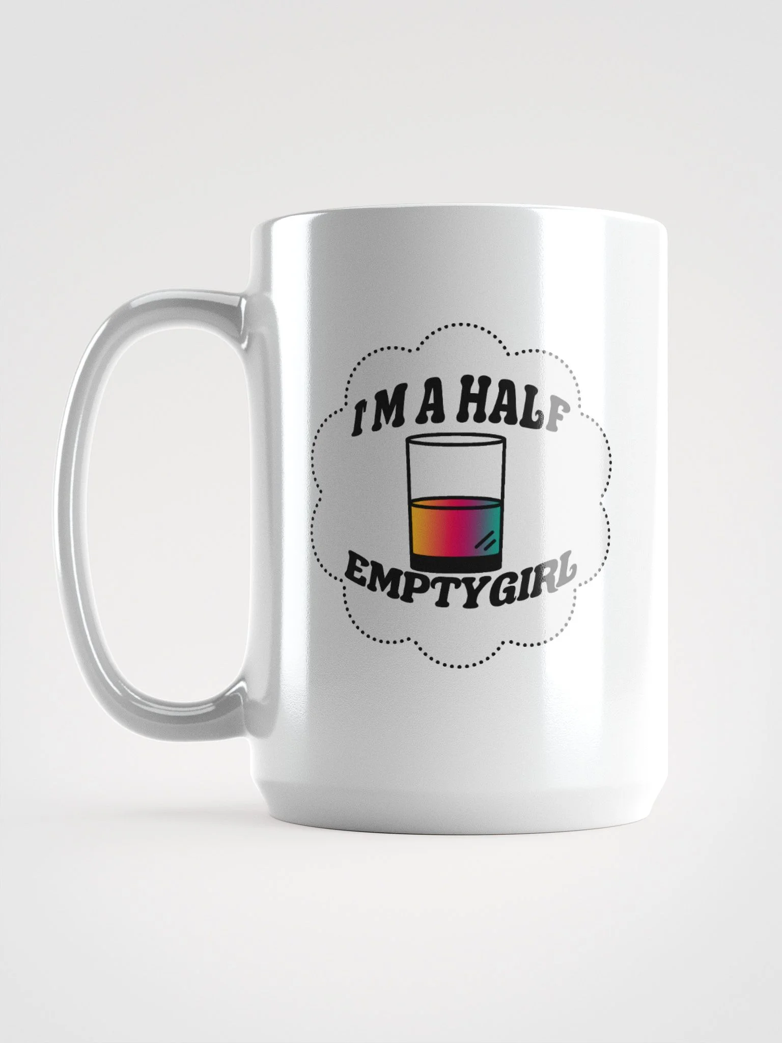 Half Empty Girl Mug product image (1)