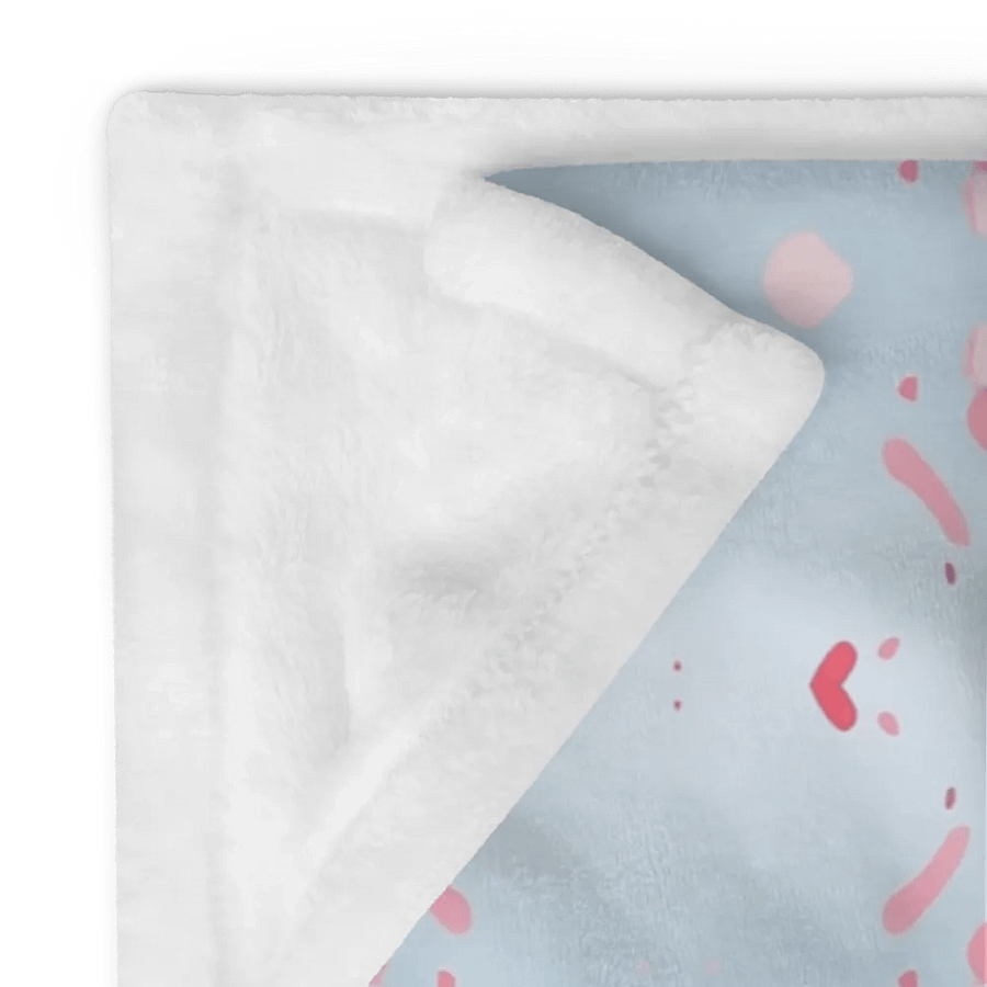 Pink Splashes & Red Hearts Throw Blanket product image (12)