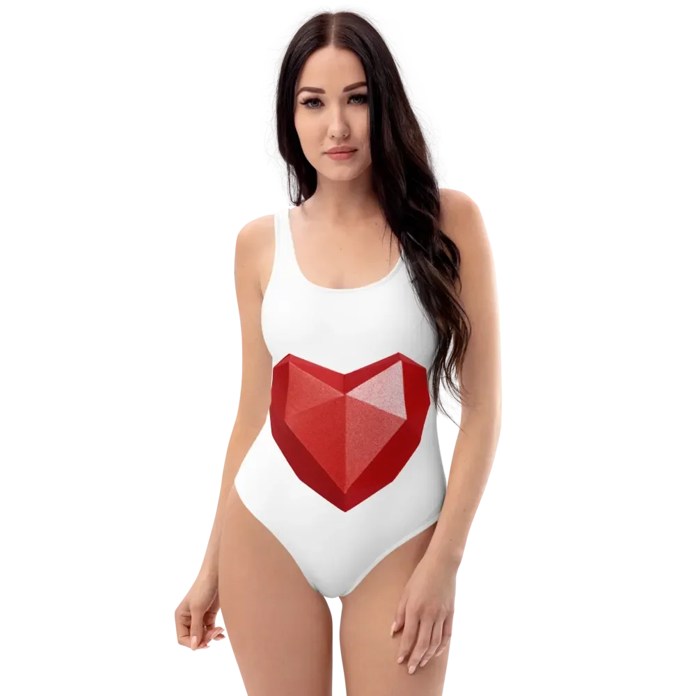 Crystal Heart All-Over Swimsuit product image (1)