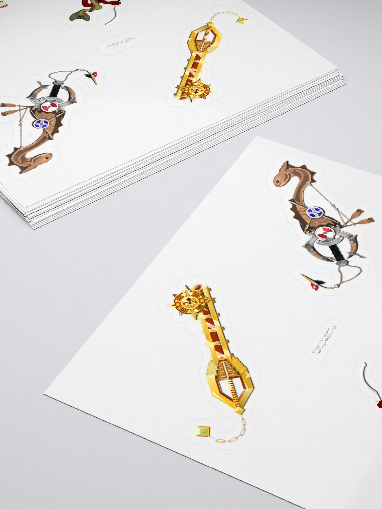 Custom Keyblade Sticker Sheet 3 - Dreamworks Movie Keyblades product image (4)
