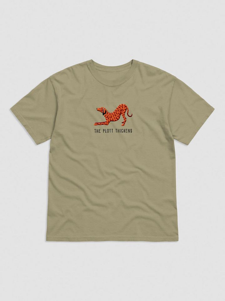 The Plott Thickens T-Shirt(Embroidered) of a Plott Hound(Red Brindle) product image (9)