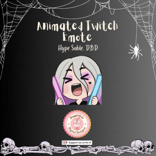 Animated Sable Hype DBD Emote product image (1)