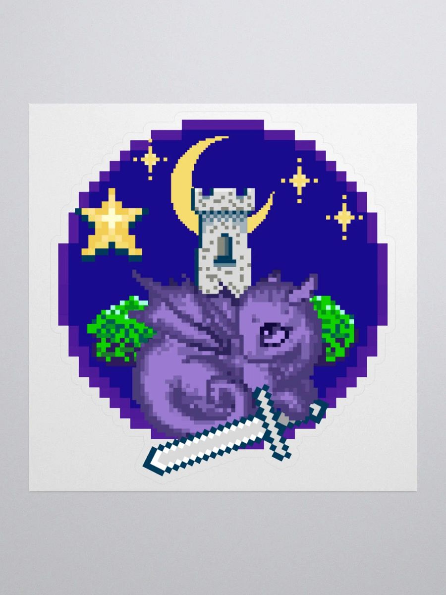 Dreaming of Quests (Night Dragon Version) Kiss-Cut Sticker product image (1)